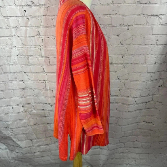 J.Jill bright colored open front cardigan perfect for coverup size medium petite - Picture 2 of 7